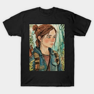 The Last of Us 2 Remastered TLOU2 Ellie Fanart T-Shirt